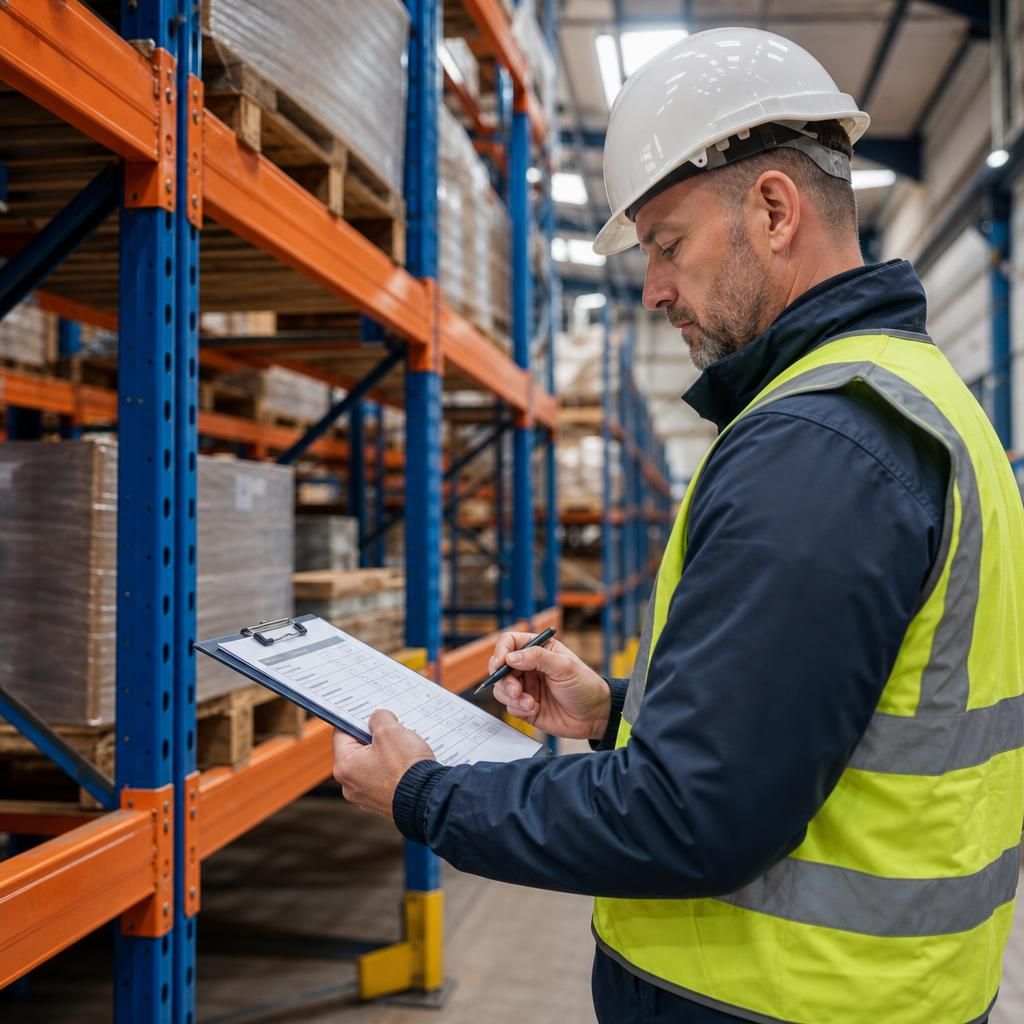 Compliance checks in a warehouse