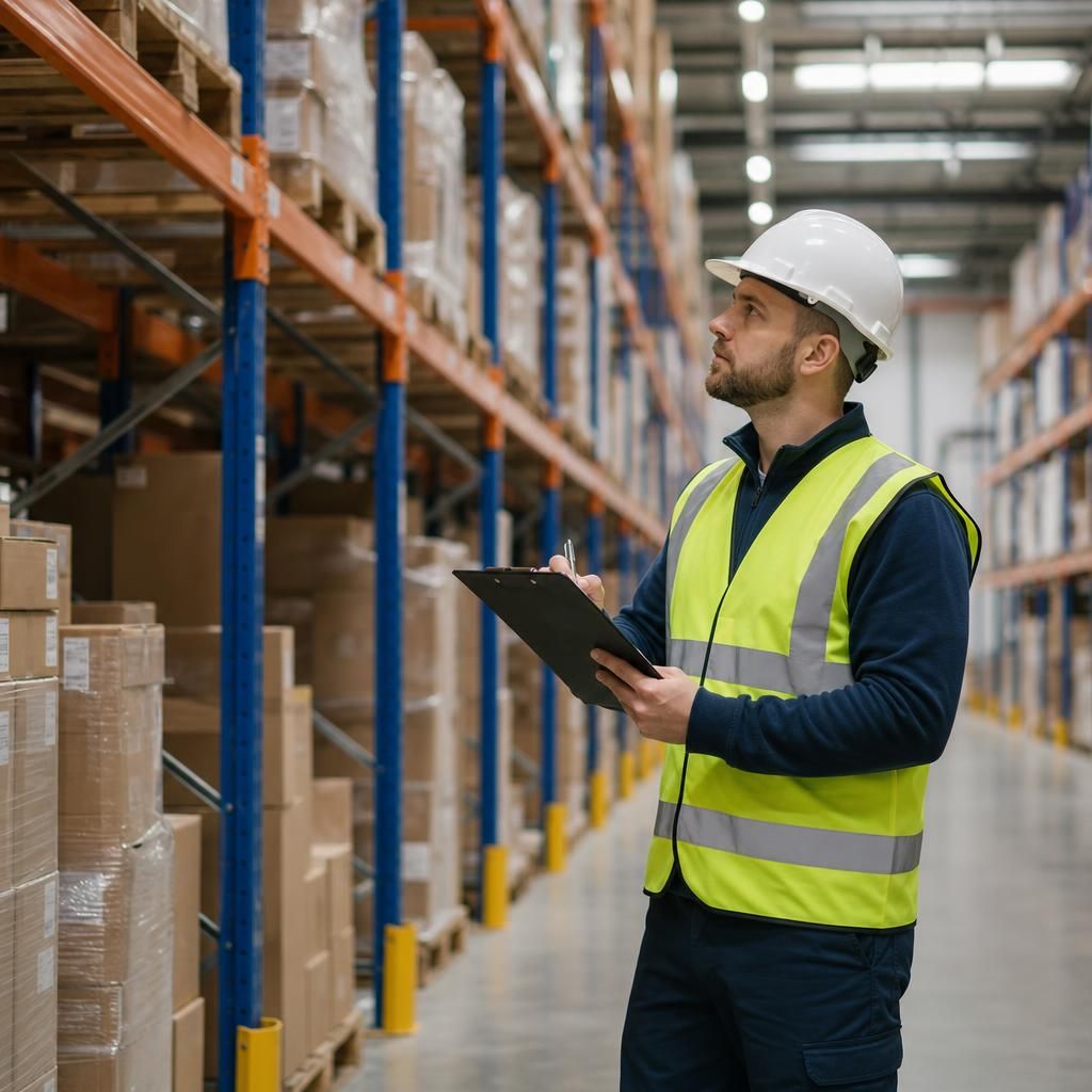 Updating safety protocols in a warehouse