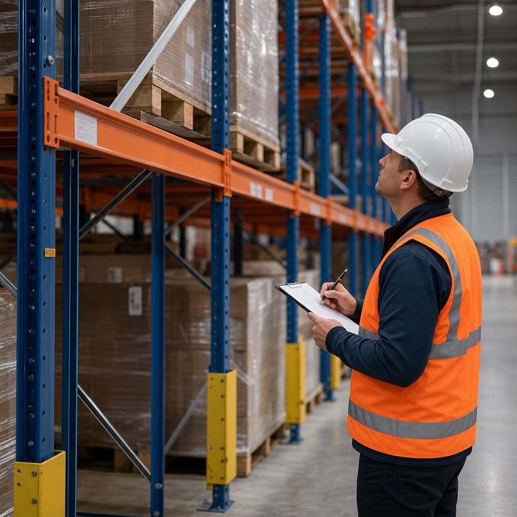 Warehouse staff receiving safety training