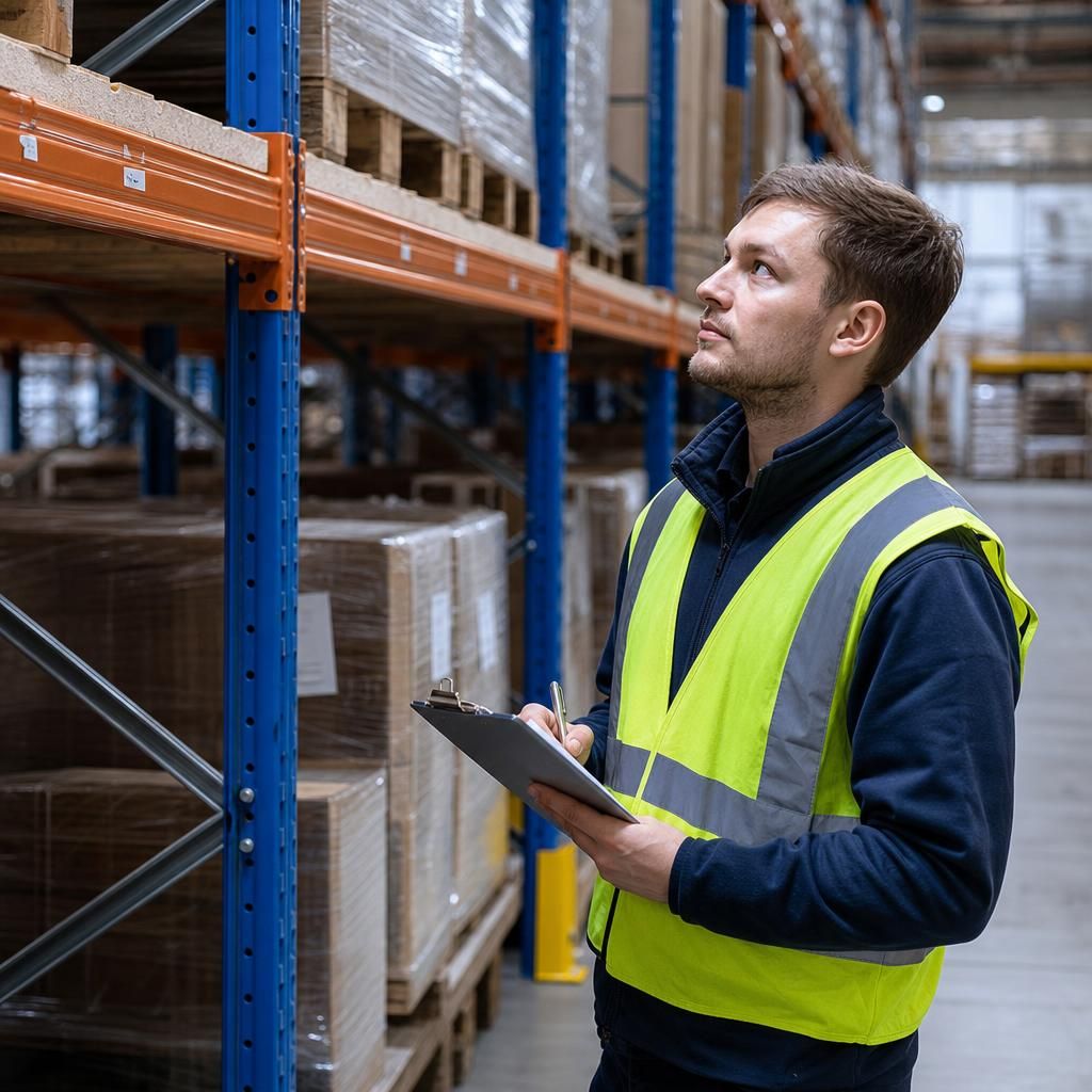 Safety audit in a warehouse setting