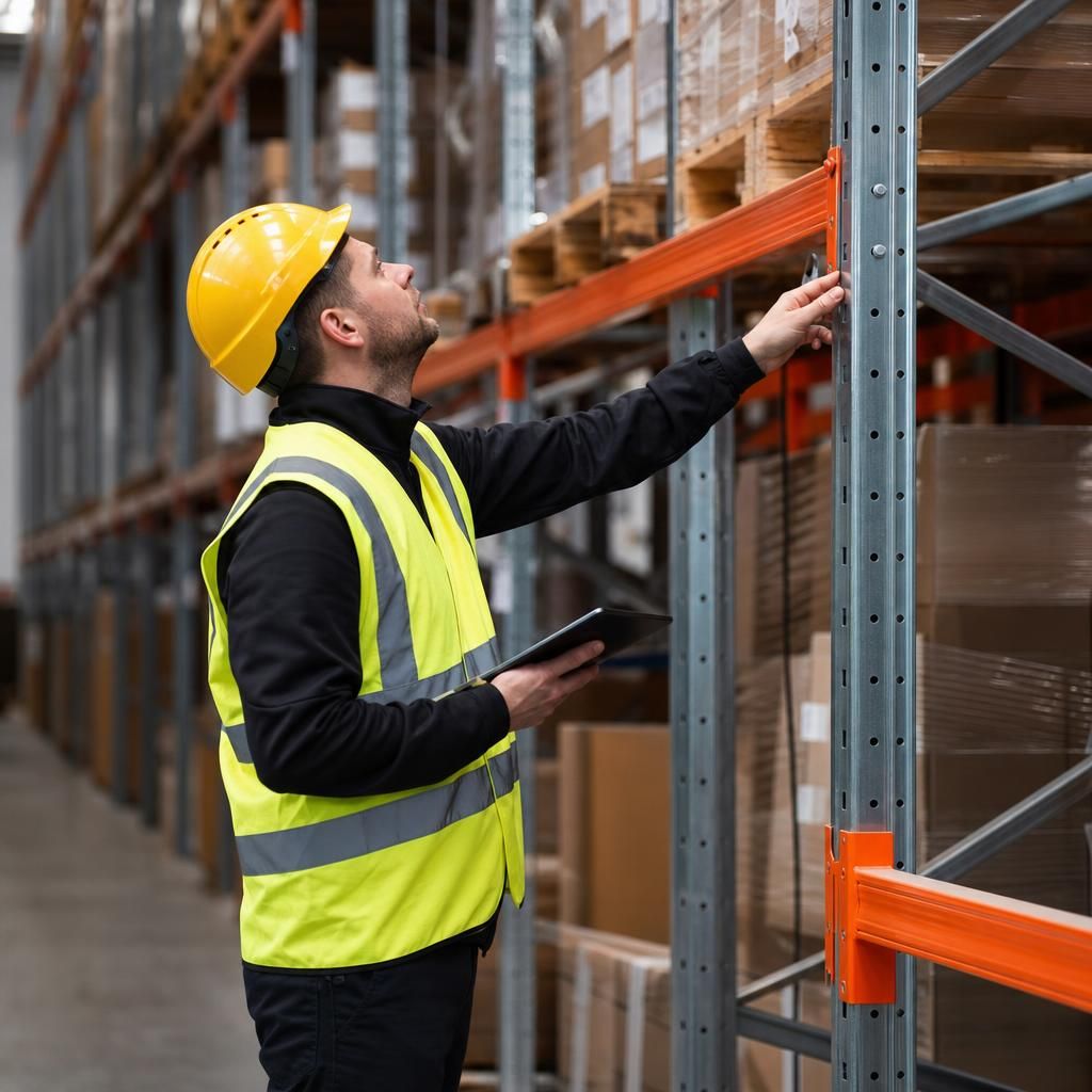 Clean and tidy warehouse racking