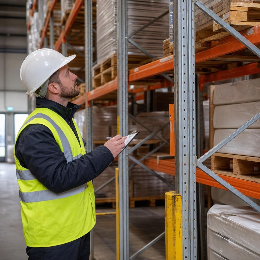 Optimised warehouse racking layout