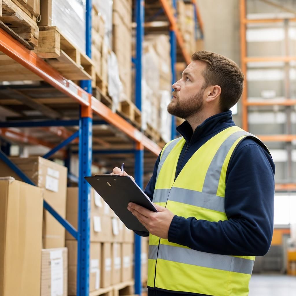 Warehouse employees receiving safety training