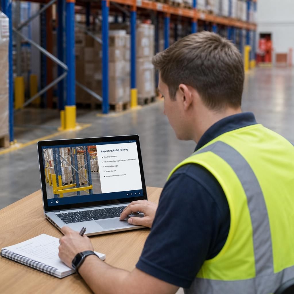 Online training session on racking compliance