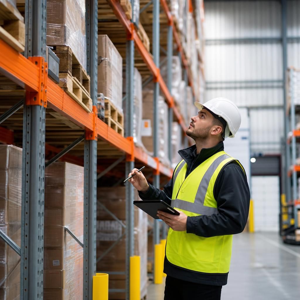Warehouse racking safety inspection