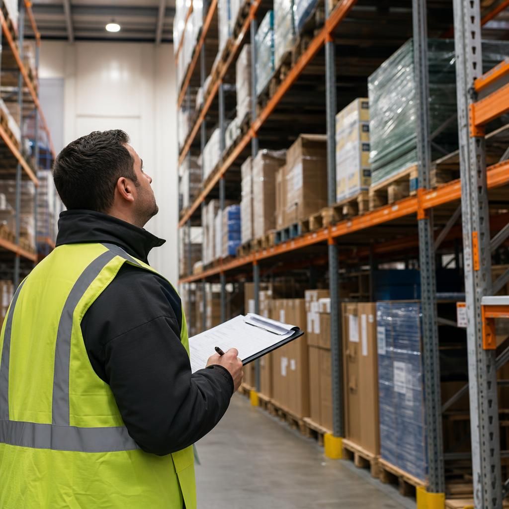 Warehouse racking maintenance process