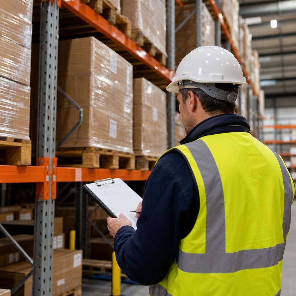 Warehouse racking structural integrity check