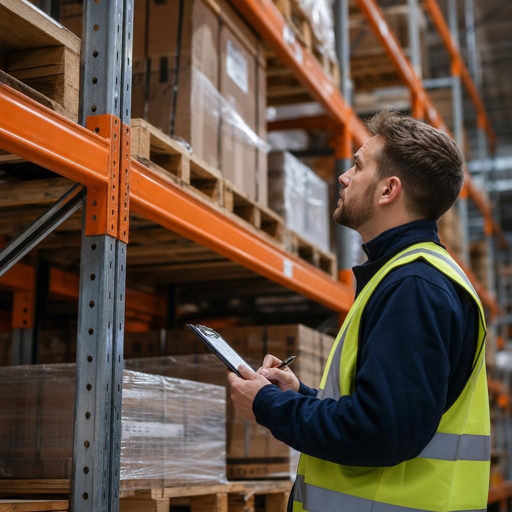 Safe loading practices for warehouse racking