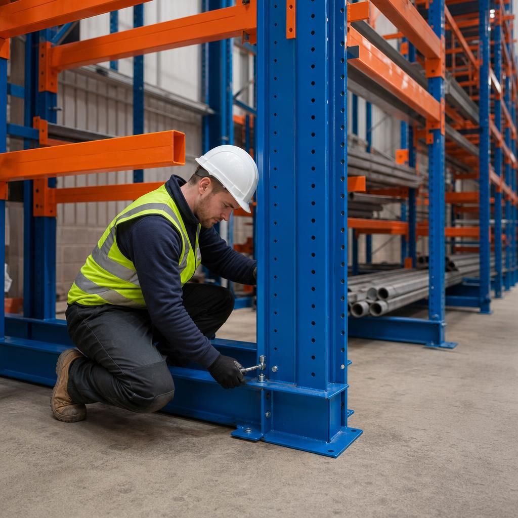 Warehousing professional using cantilever racks
