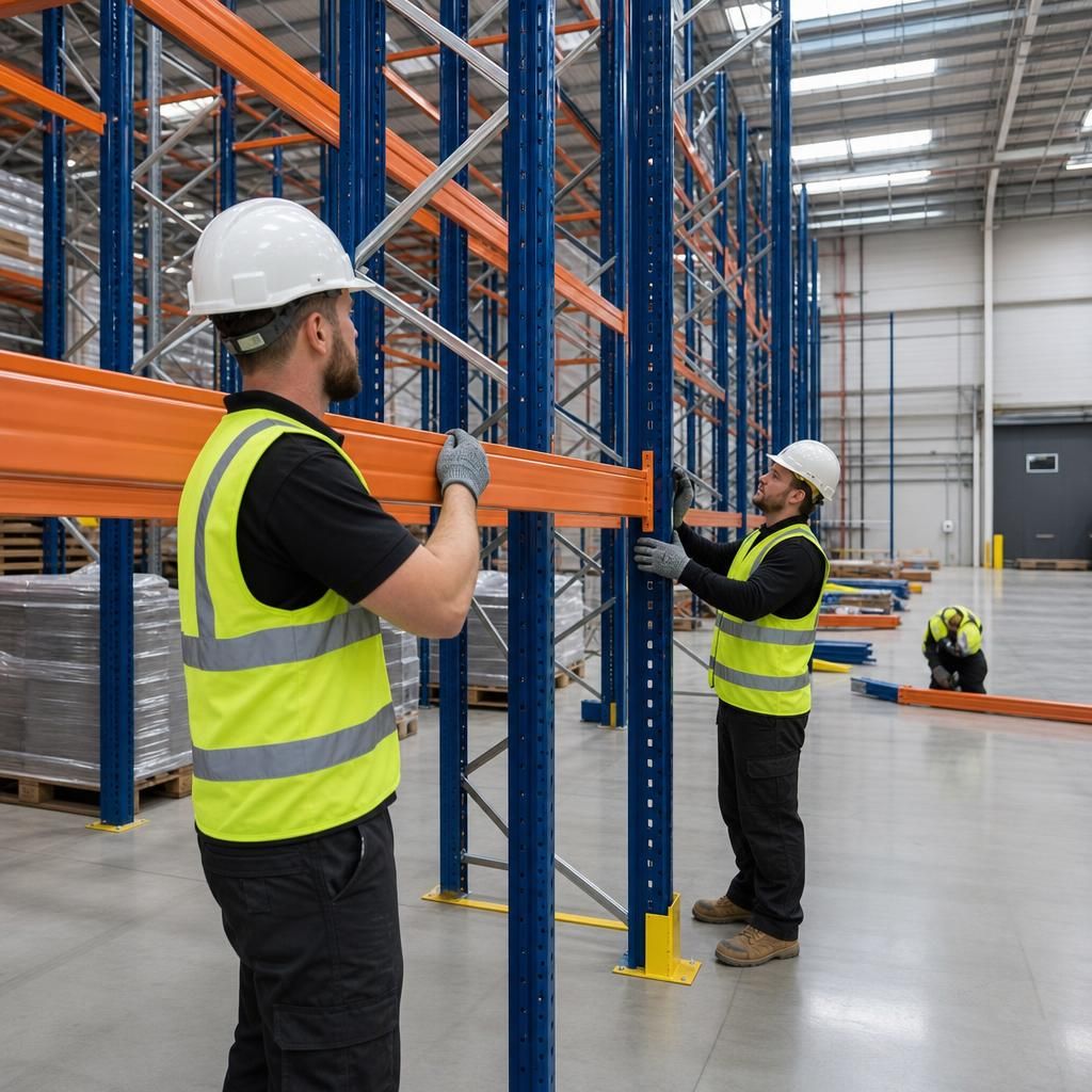 Safety equipment for racking installation