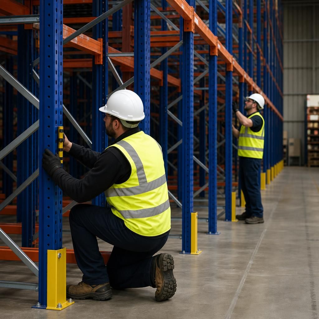 Properly installed warehouse racking system