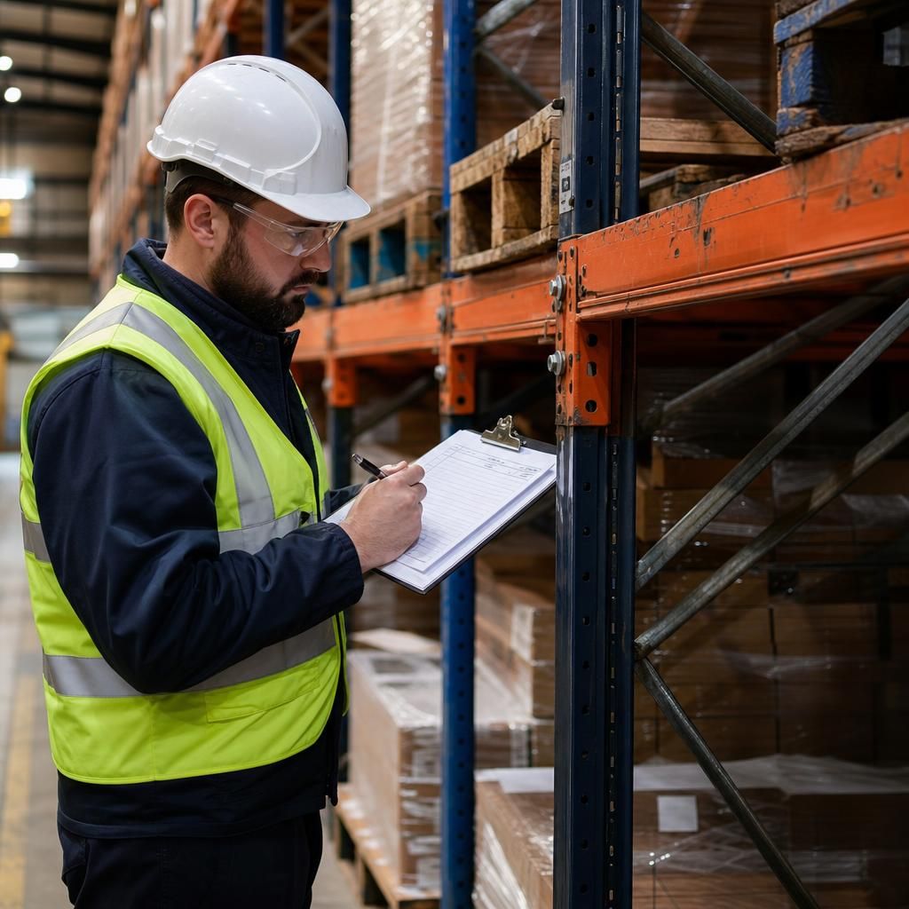 Planner scheduling racking system maintenance
