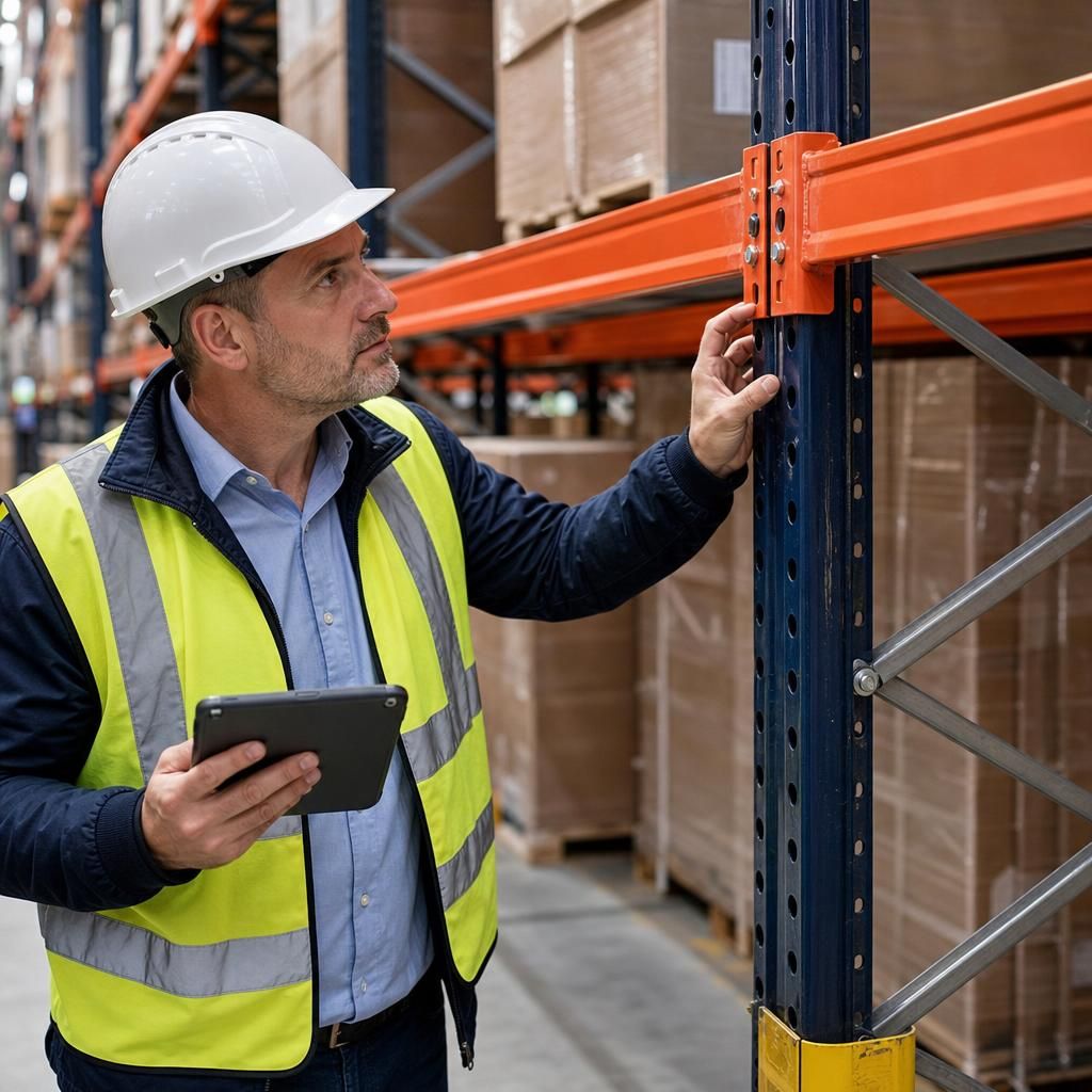Warehouse manager optimising racking system layout