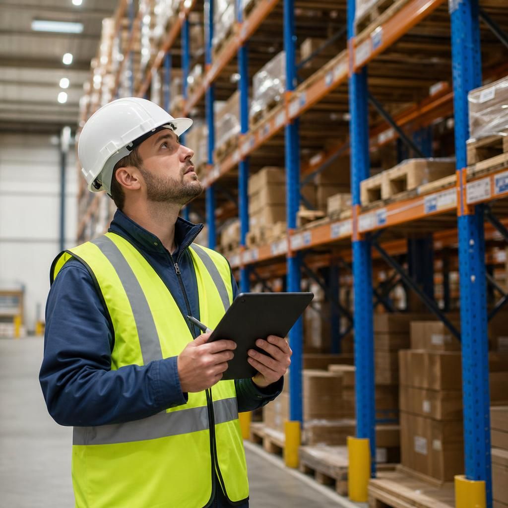 Load capacity testing in a warehouse
