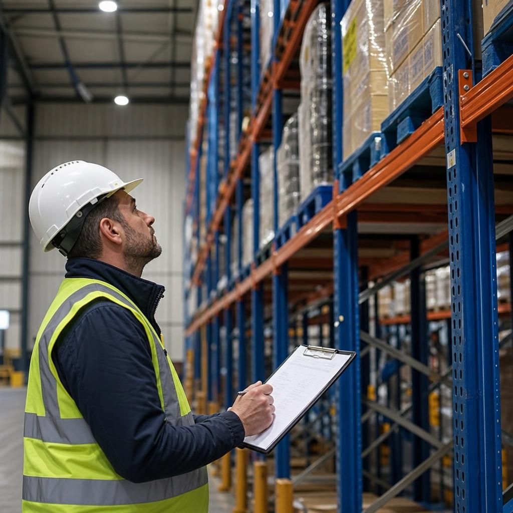 Warehouse racking safety inspection