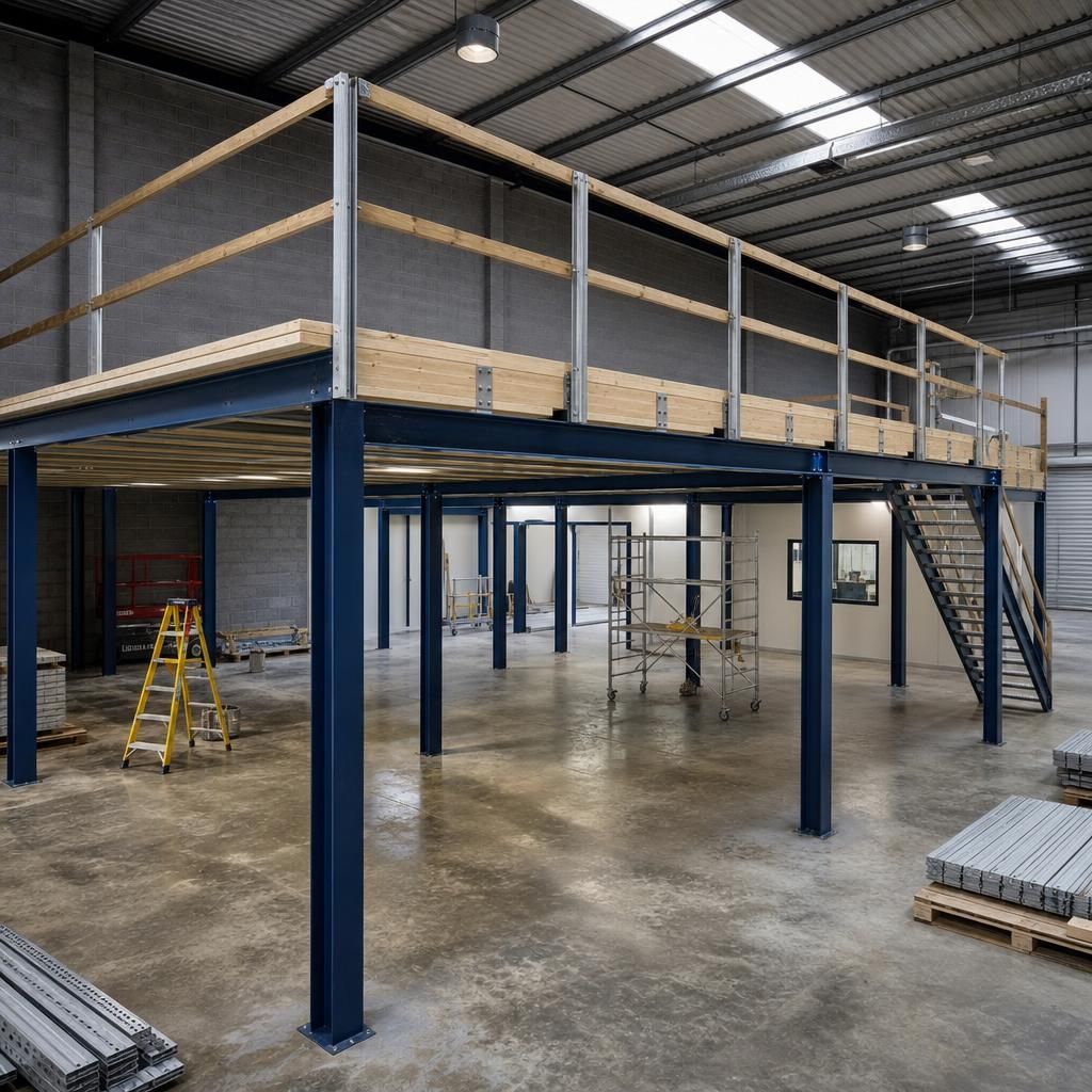 Various design options for mezzanine floors