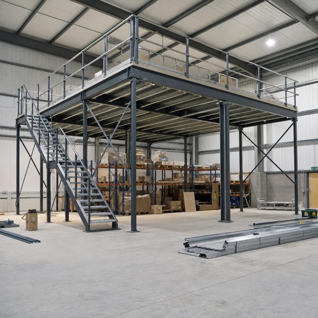 Safety inspection of a mezzanine floor