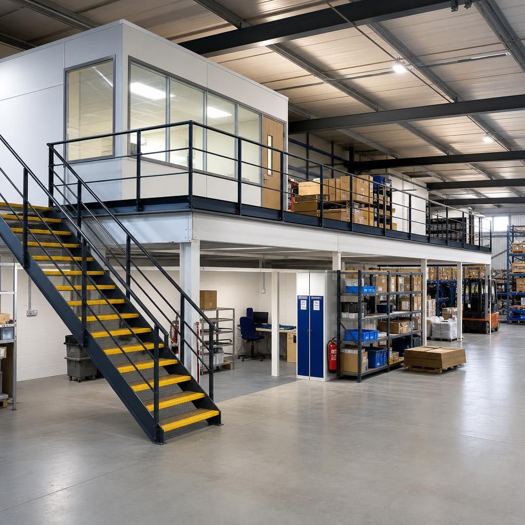 Temporary mezzanine installation