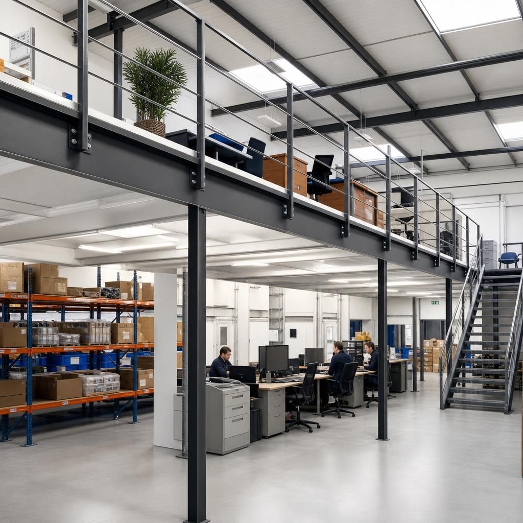 Integrating mezzanine floors with existing structures