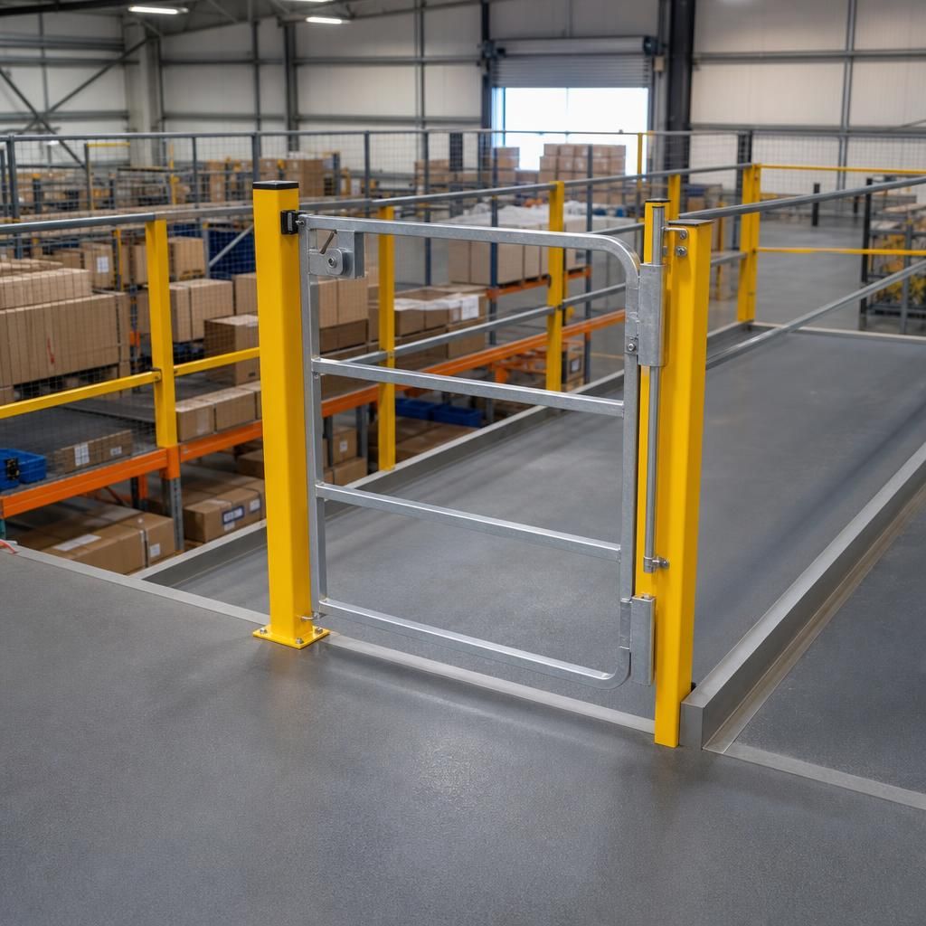 Customisable mezzanine edge protection