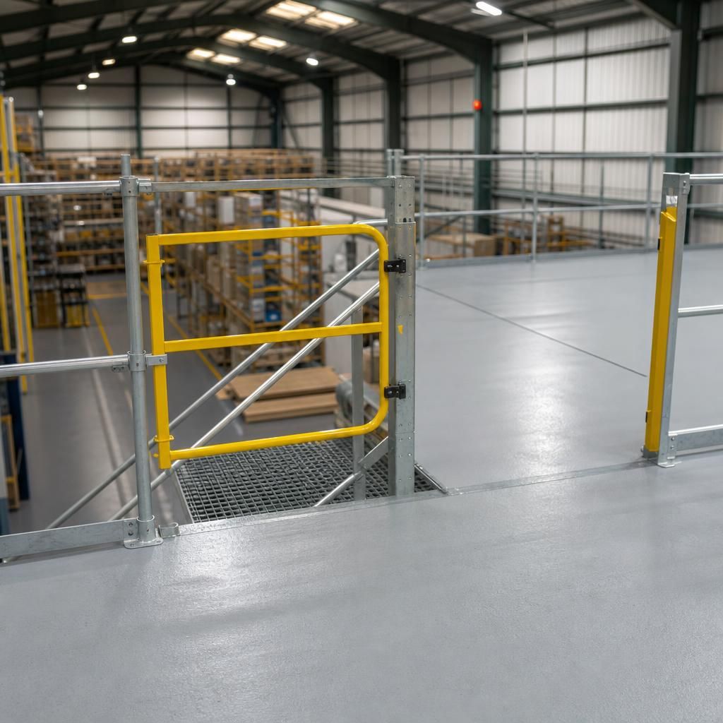 Inspection of mezzanine safety components