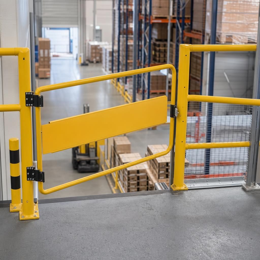 Safety Barrier on Mezzanine Floor