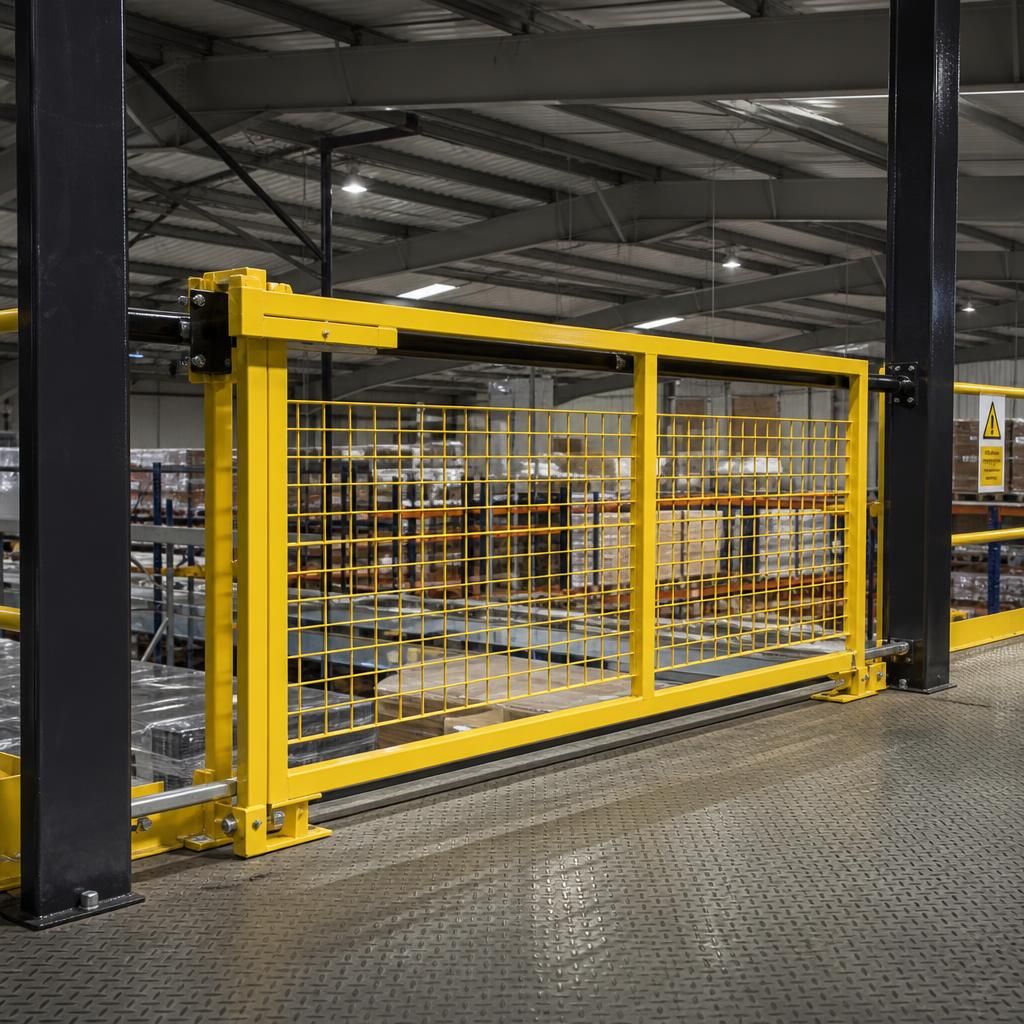 Space-saving design of sliding gates