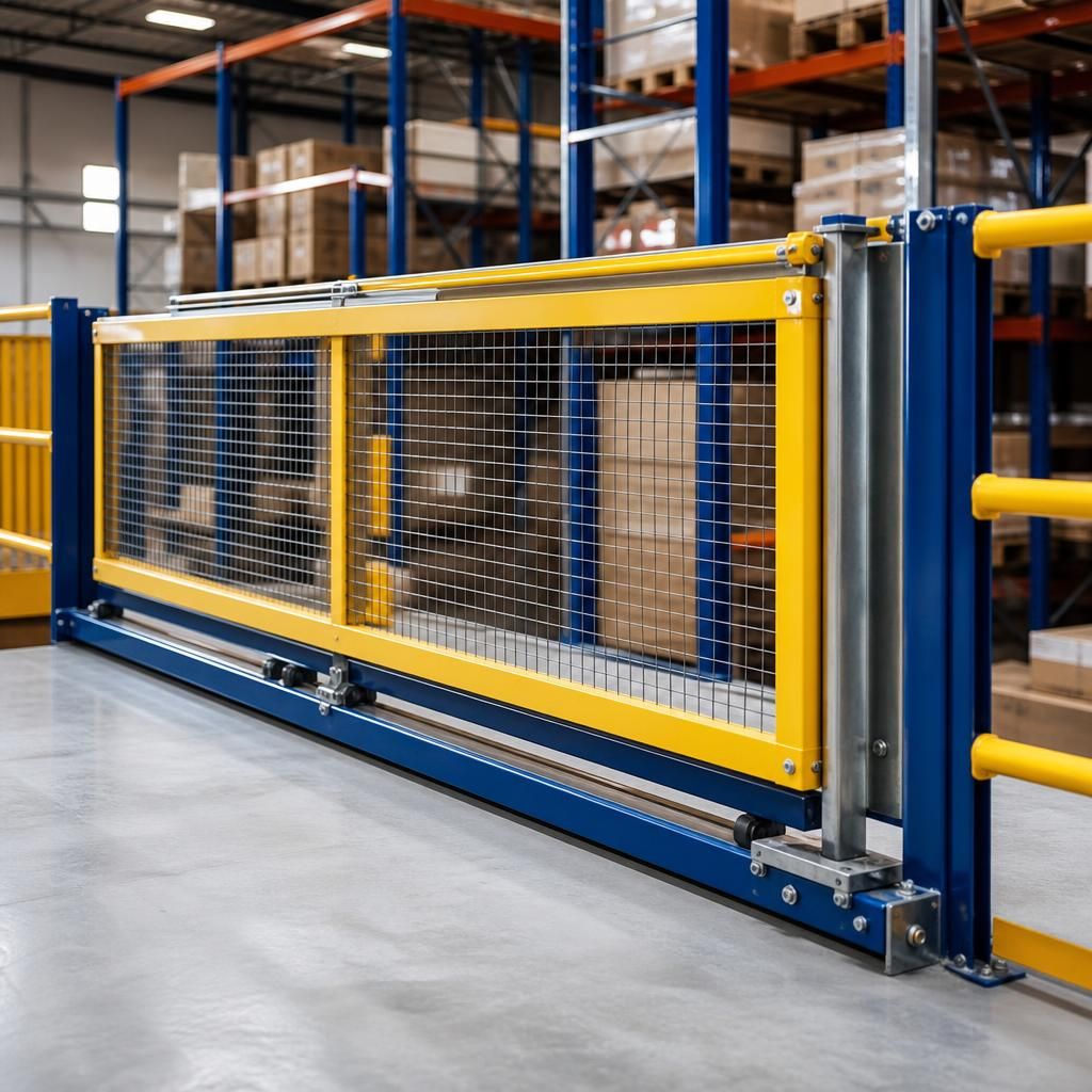 Mezzanine sliding gates ensuring safety compliance