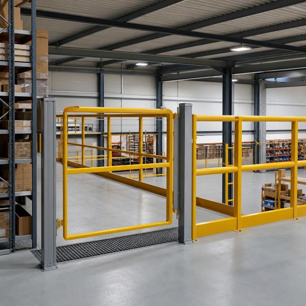 Mezzanine upgraded with tailored safety solutions