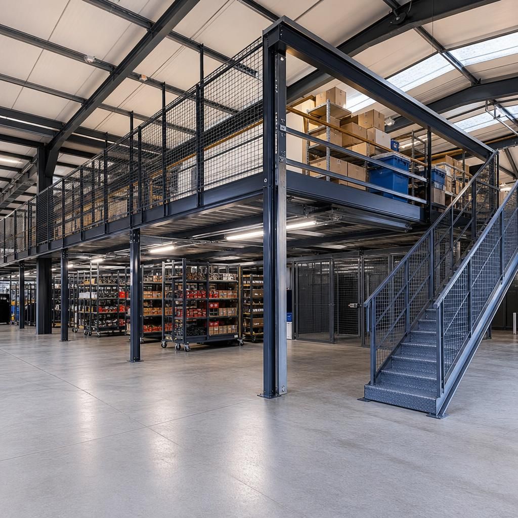 Mezzanine floor construction