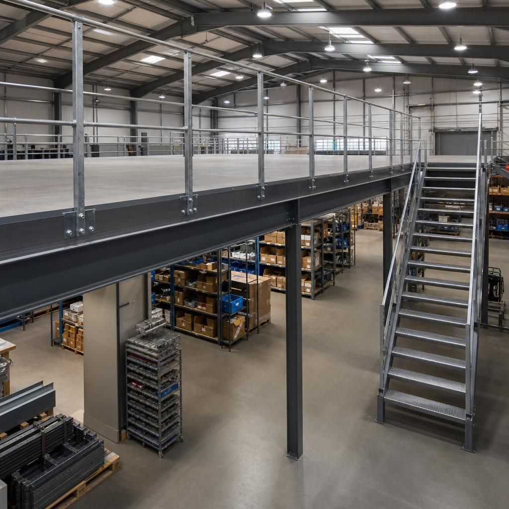 Heavy duty mezzanine floor