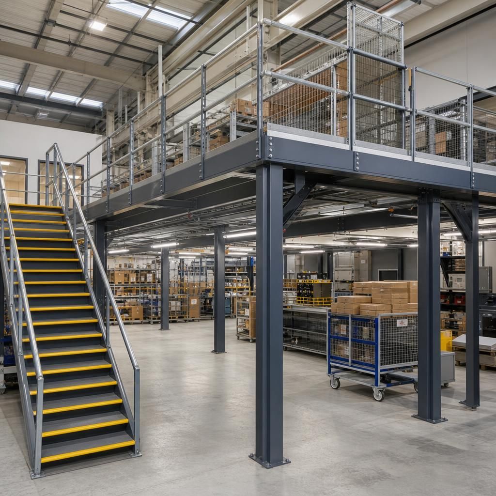 Office space on mezzanine floor