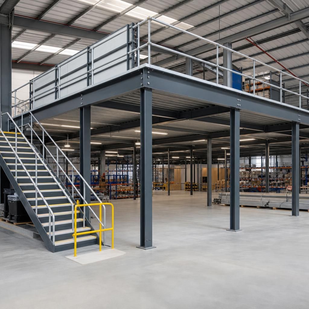 Accessibility features like staircases on mezzanine