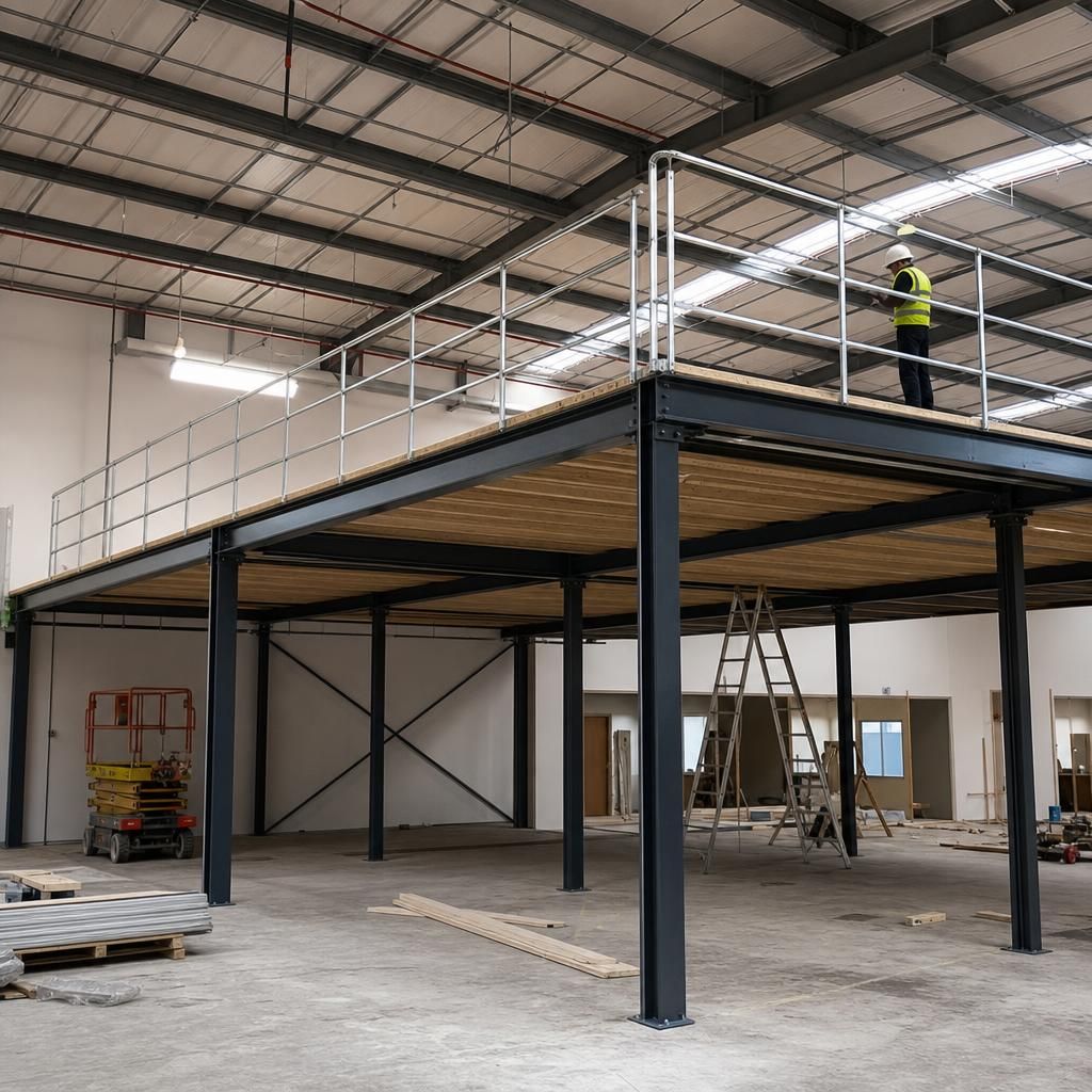 Design planning for a warehouse mezzanine