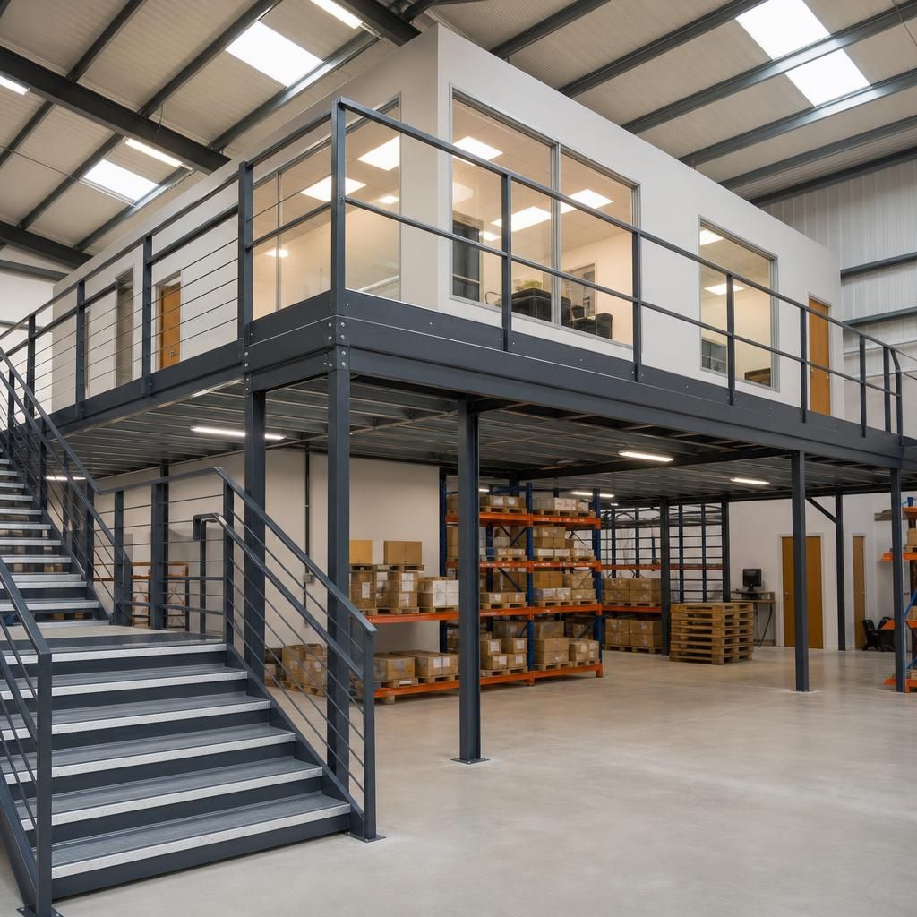 Materials used for mezzanine flooring