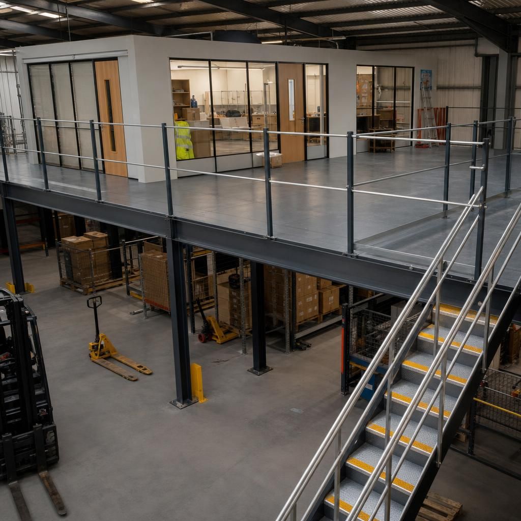 Construction of a mezzanine floor