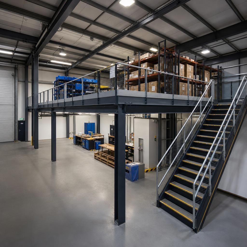 Training session on mezzanine floor usage