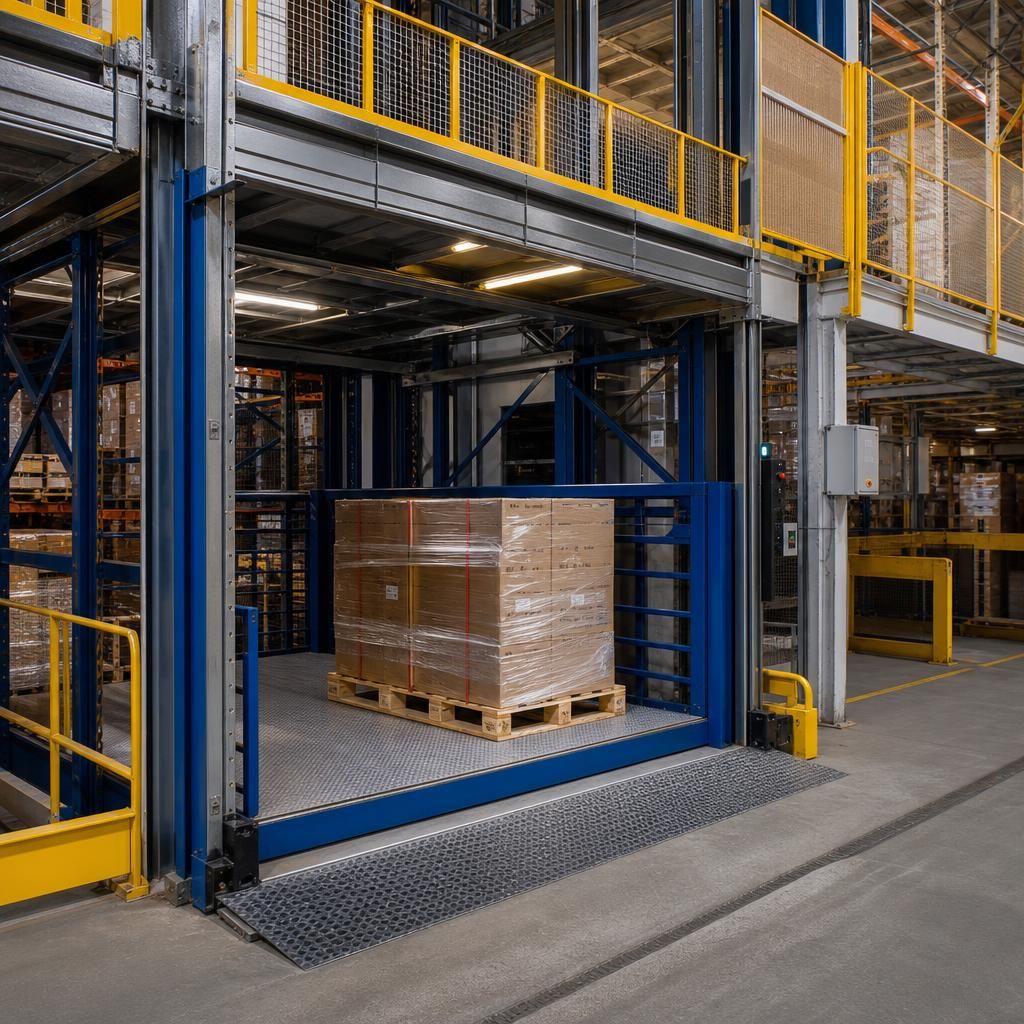 Compact scissor lift in action