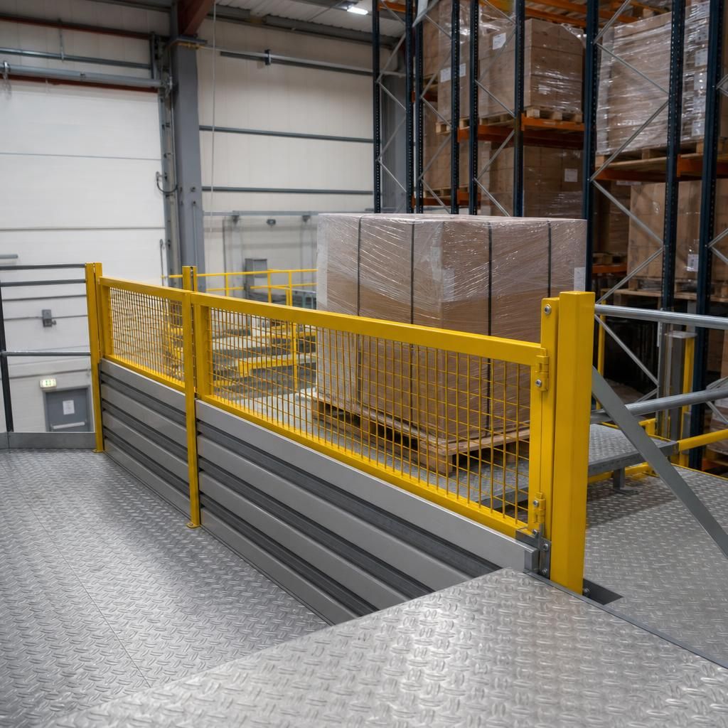 Design of Pallet Gate for Mezzanine