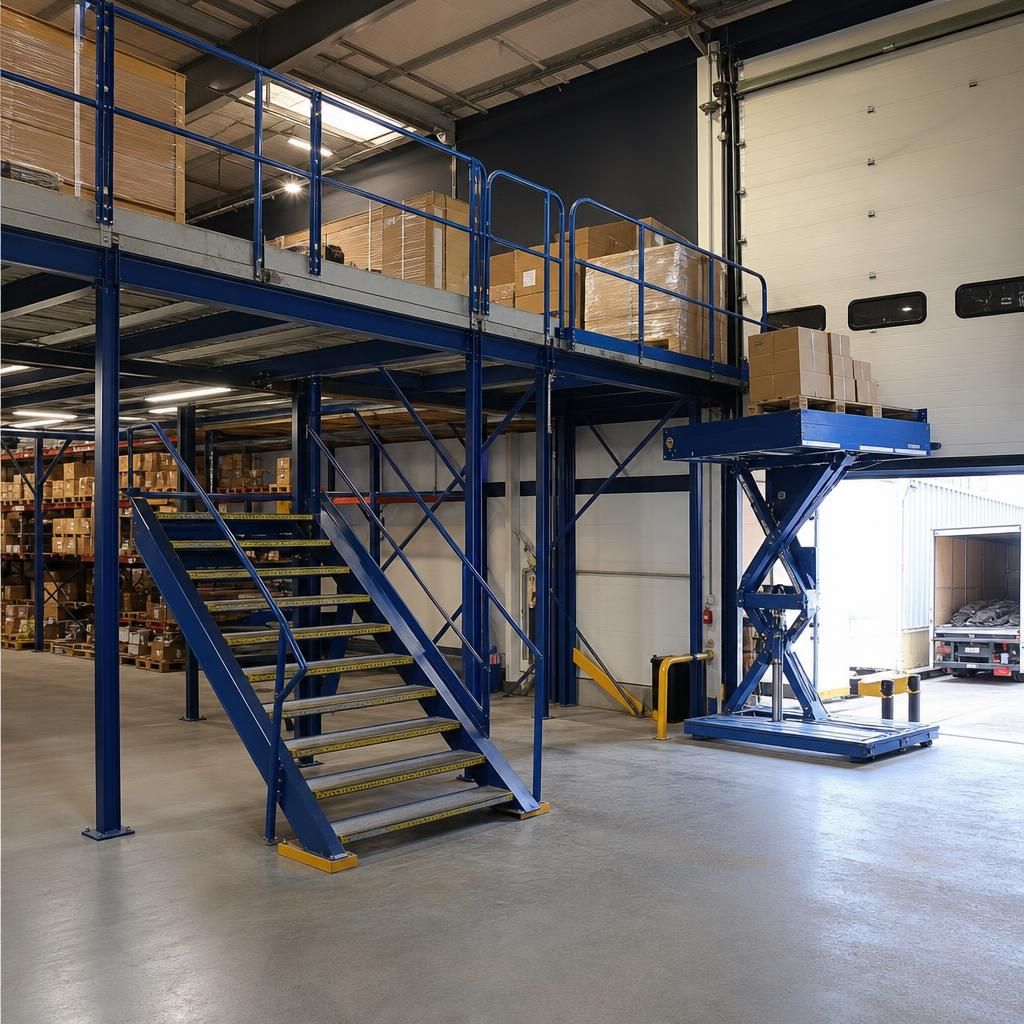 Advanced lift system integrated with mezzanine