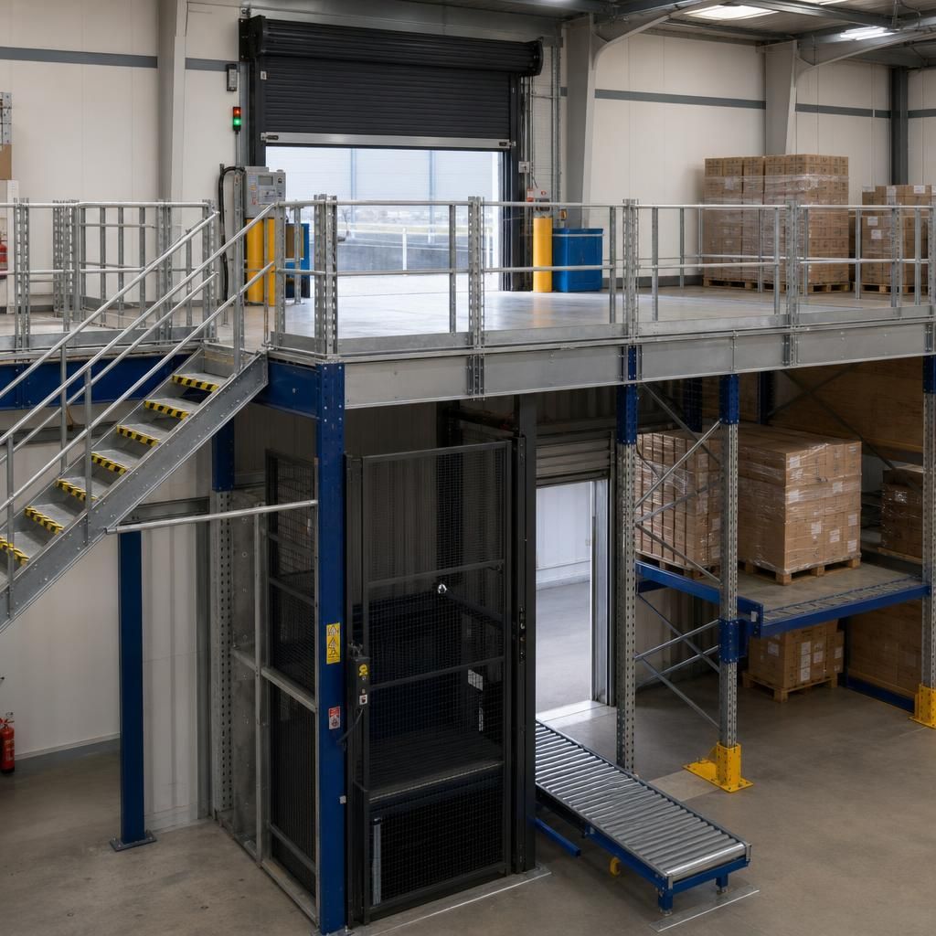 Automated conveyor tailored for mezzanine logistics
