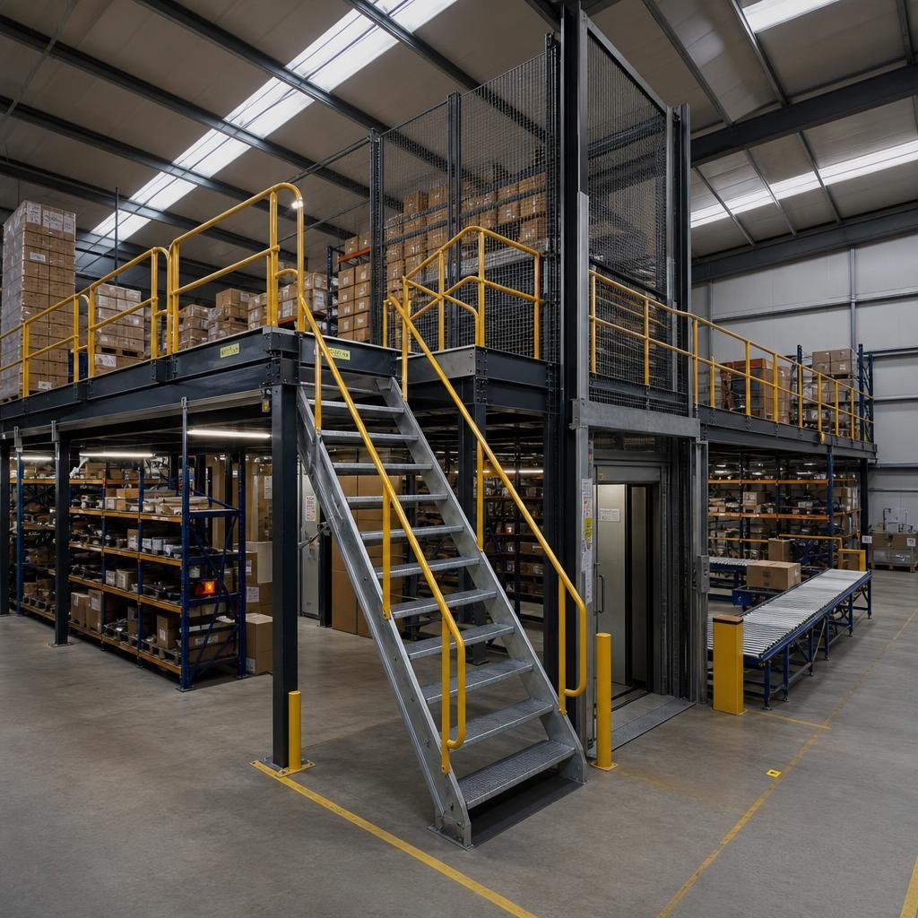 Warehouse optimised with mezzanine levels