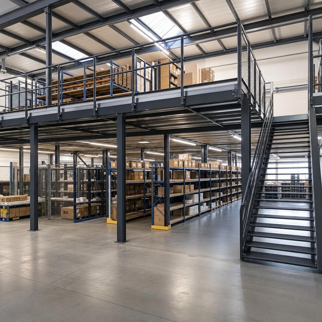 Safe and compliant mezzanine floor