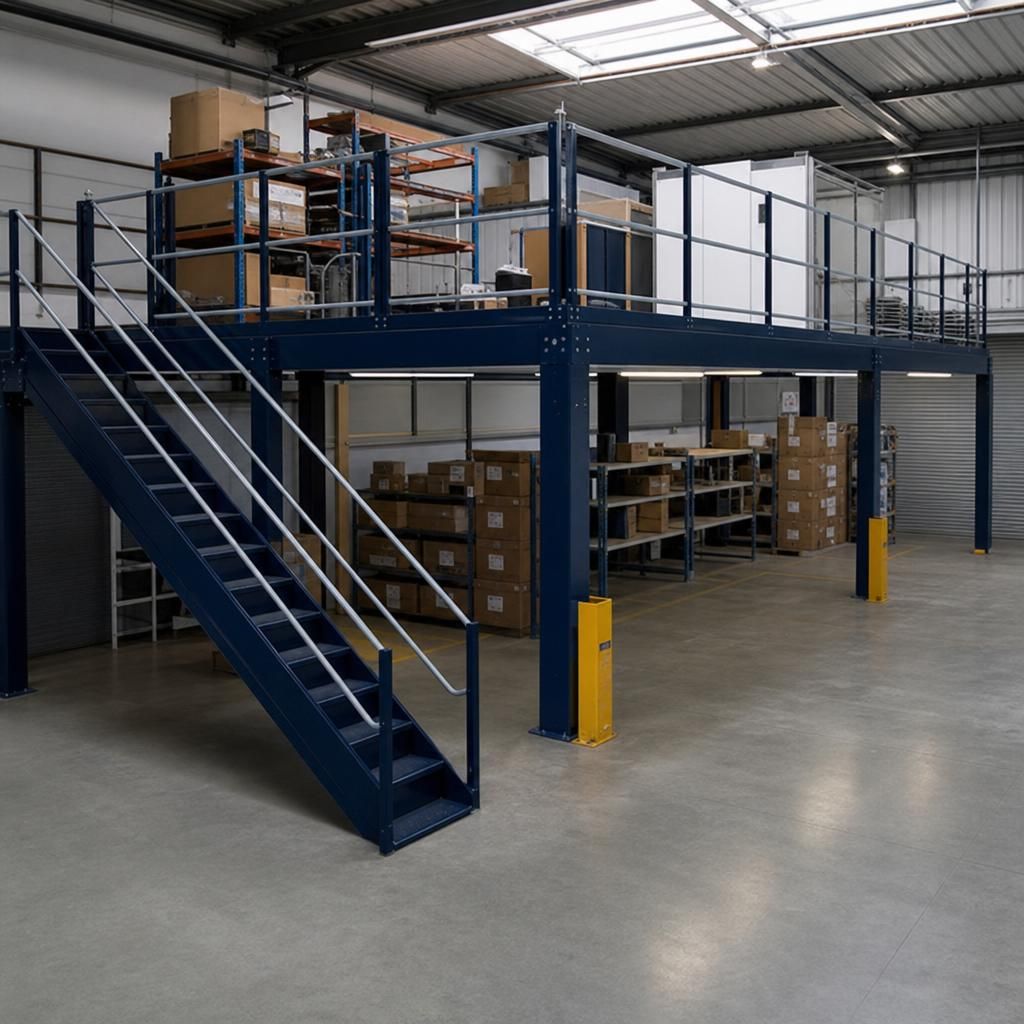Mezzanine with heavy load capabilities