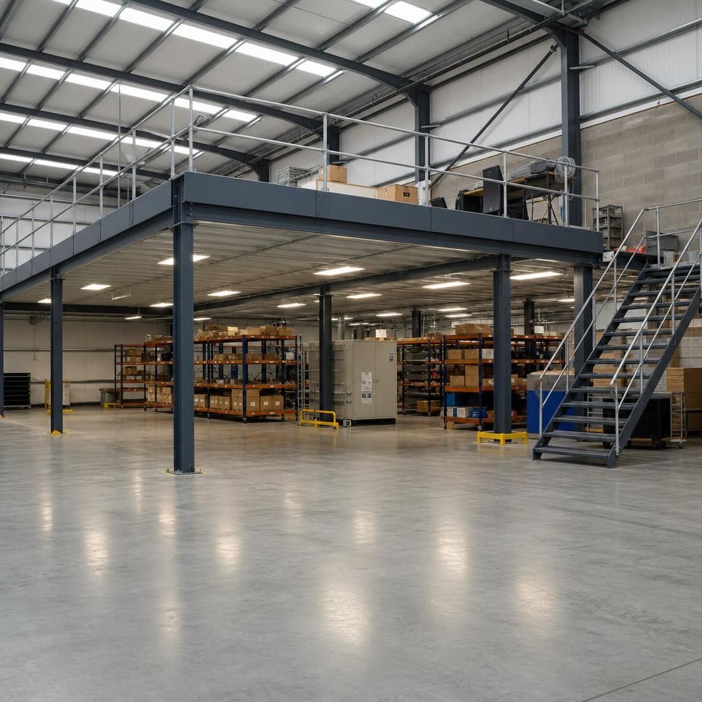Close-up of high-quality mezzanine materials