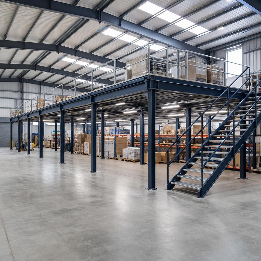 Mezzanine Access with Stairs and Lifts