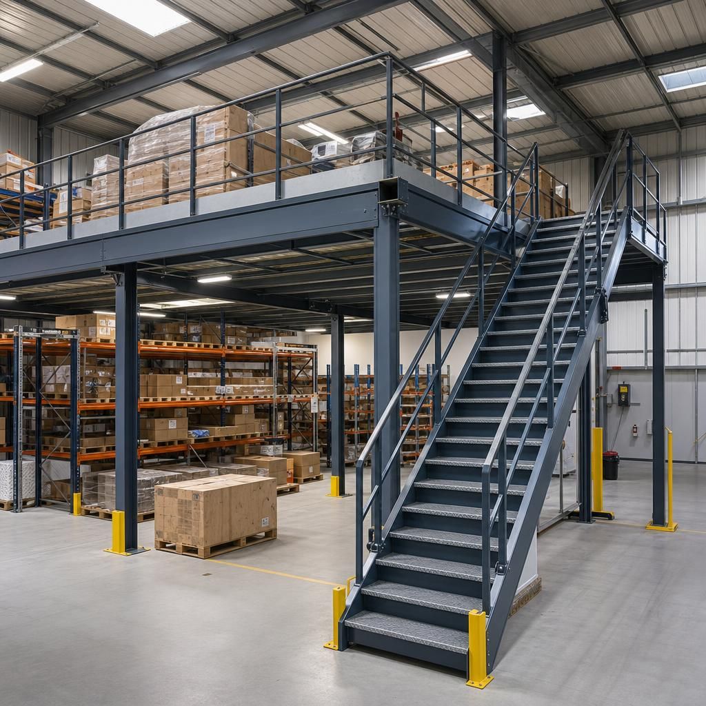 Engineered Design of Steel Mezzanine Structure
