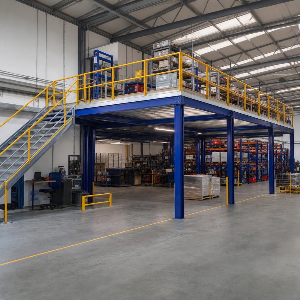 Small warehouse with added mezzanine