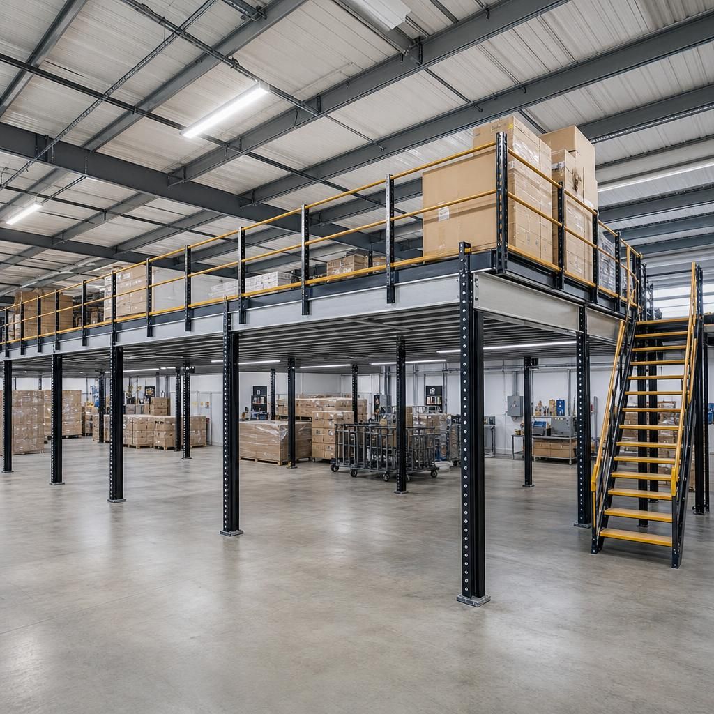 Easy to assemble mezzanine system