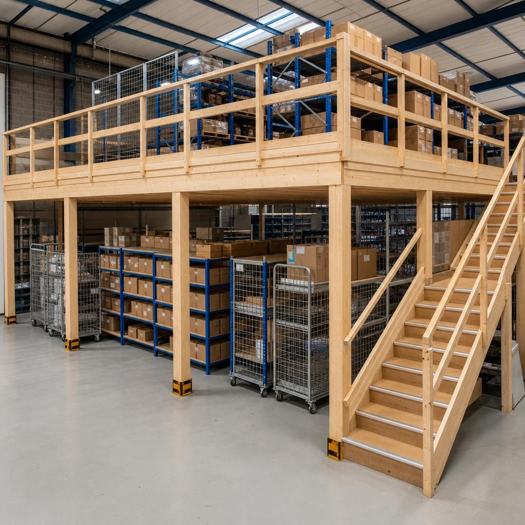 Aesthetic appeal of timber mezzanines